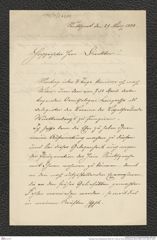 Nachlass Franz Steindachner, Brief von F. Kerz an Franz Steindachner (29.03.1884), Inv.Nr. 266.02, Seite 1